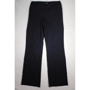 Women's Size 7‎ Dress Pants Black w/ Pink Pinstripe Wrapper